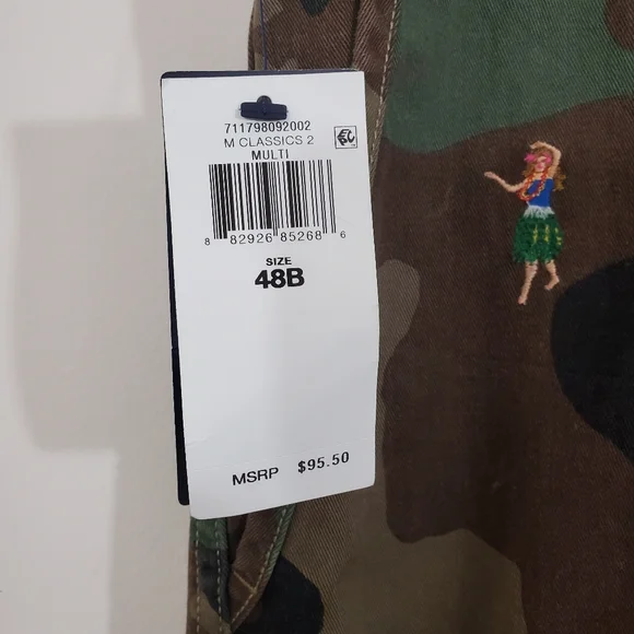 Polo Ralph Lauren Rugged Chino Shorts Surplus Camo Hula Aloha NWT Size 48 B Mens - Picture 6 of 12